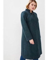 Женское темно-бирюзовое пальто от Ovelli