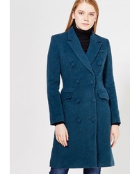 Женское темно-бирюзовое пальто от Soeasy