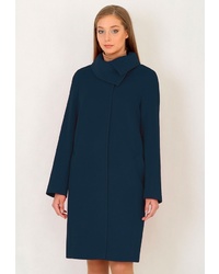 Женское темно-бирюзовое пальто от Trifo