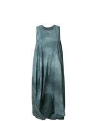 Темно-бирюзовое платье-миди от Uma Wang