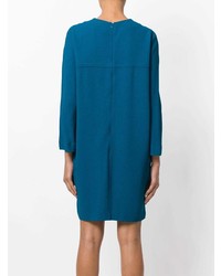Темно-бирюзовое платье-свитер от Gianluca Capannolo