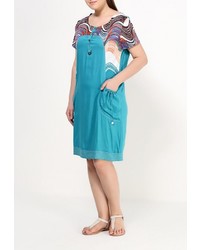 Темно-бирюзовое платье от Indiano Natural