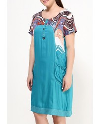 Темно-бирюзовое платье от Indiano Natural