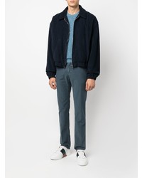 Темно-бирюзовые брюки чинос от Incotex