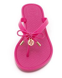 Темно-бирюзовые вьетнамки от Tory Burch