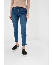 Темно-бирюзовые джинсы-бойфренды от LOST INK