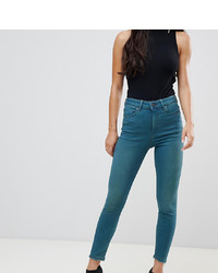 Темно-бирюзовые джинсы скинни от Asos Petite