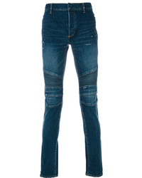 Мужские темно-бирюзовые джинсы от Balmain