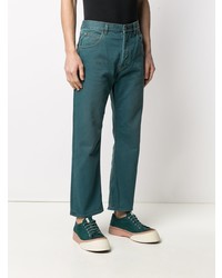 Мужские темно-бирюзовые джинсы от Loewe