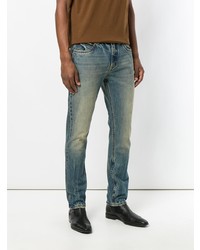 Мужские темно-бирюзовые джинсы от Helmut Lang