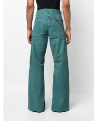 Мужские темно-бирюзовые джинсы от Bianca Saunders