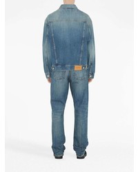 Мужские темно-бирюзовые джинсы от Burberry