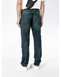 Мужские темно-бирюзовые зауженные джинсы от Neil Barrett