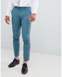 Мужские темно-бирюзовые классические брюки от Selected Homme