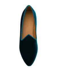 Женские темно-бирюзовые лоферы от Le Monde Beryl