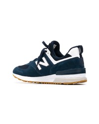 Мужские темно-бирюзовые низкие кеды от New Balance