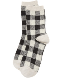 Женские темно-бирюзовые носки в шотландскую клетку от Madewell