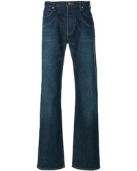 Мужские темно-бирюзовые рваные джинсы от Armani Jeans