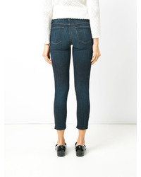 Женские темно-бирюзовые рваные джинсы от J Brand