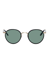 Мужские темно-бирюзовые солнцезащитные очки от Garrett Leight