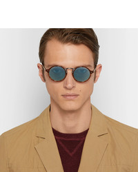 Мужские темно-бирюзовые солнцезащитные очки от Oliver Peoples