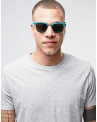 Мужские темно-бирюзовые солнцезащитные очки от Reclaimed Vintage