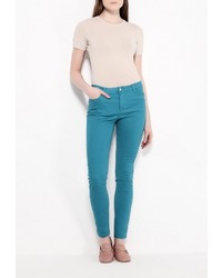 Темно-бирюзовые узкие брюки от Modis