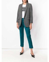 Темно-бирюзовые узкие брюки от Styland