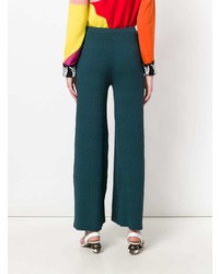 Темно-бирюзовые широкие брюки от Simon Miller