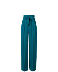 Темно-бирюзовые широкие брюки от L'Autre Chose