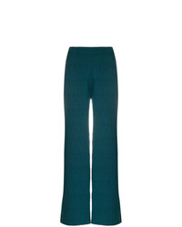 Темно-бирюзовые широкие брюки от Simon Miller