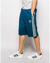 Мужские темно-бирюзовые шорты от adidas