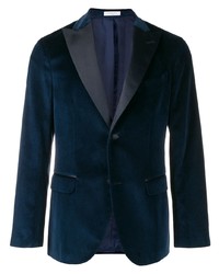 Темно-бирюзовый бархатный пиджак