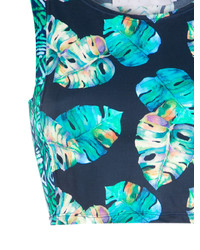 Темно-бирюзовый бикини-топ с принтом от BRIGITTE