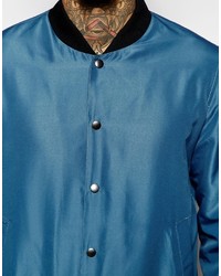 Мужской темно-бирюзовый бомбер от Asos