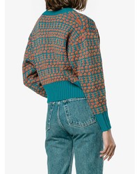Женский темно-бирюзовый вязаный кардиган от Simon Miller