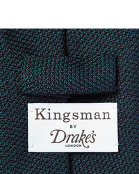 Мужской темно-бирюзовый галстук от Kingsman