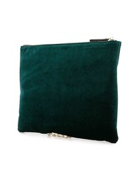 Темно-бирюзовый замшевый клатч от Mara & Mine