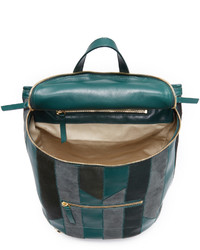 Женский темно-бирюзовый замшевый рюкзак от Derek Lam 10 Crosby