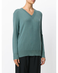 Женский темно-бирюзовый кашемировый свитер от Steffen Schraut