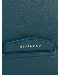 Темно-бирюзовый клатч с геометрическим рисунком от Givenchy