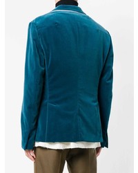 Мужской темно-бирюзовый пиджак от Haider Ackermann