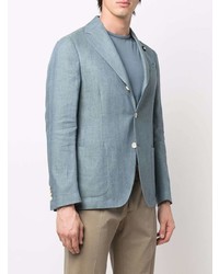 Мужской темно-бирюзовый пиджак от Lardini
