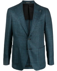 Мужской темно-бирюзовый пиджак от Tagliatore