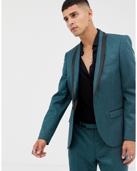 Мужской темно-бирюзовый пиджак от Twisted Tailor