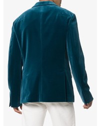 Мужской темно-бирюзовый пиджак от Haider Ackermann