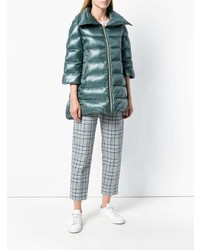 Женский темно-бирюзовый пуховик от Herno