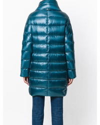 Женский темно-бирюзовый пуховик от Herno