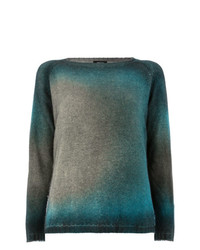 Женский темно-бирюзовый свитер с круглым вырезом от Avant Toi