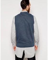 Мужской темно-бирюзовый свитер с круглым вырезом от YMC